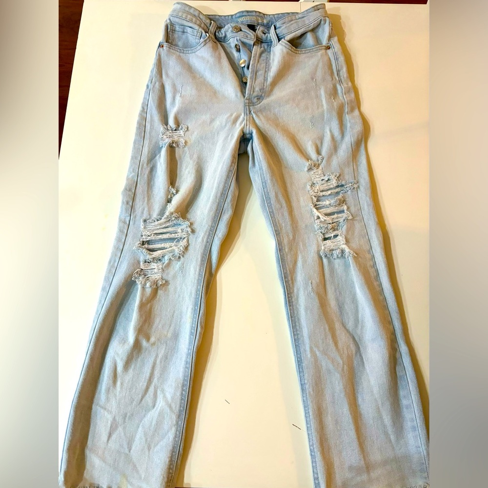 Size 2 High-Waisted, Light Wash Wild Fable Jeans